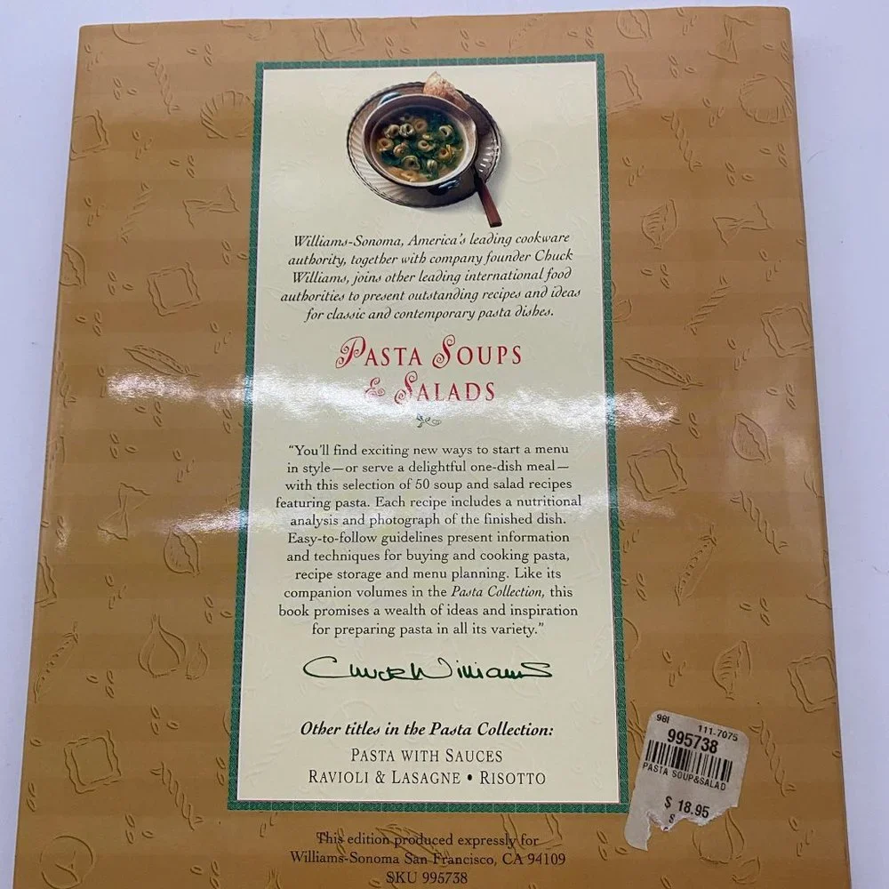 Williams-Sonoma Pasta Soups & Salads Cookbook